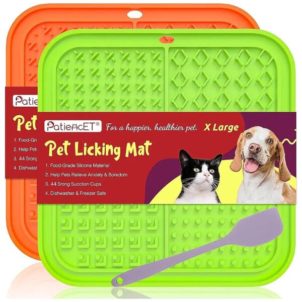 X Large Size Slow Feeding Lick Mat for Dogs with Suction Cups for Reducing Anxiety