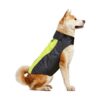 X-Large Waterproof Green-L Size Dog Coat with Velcro Adjustment for Easy On and Off