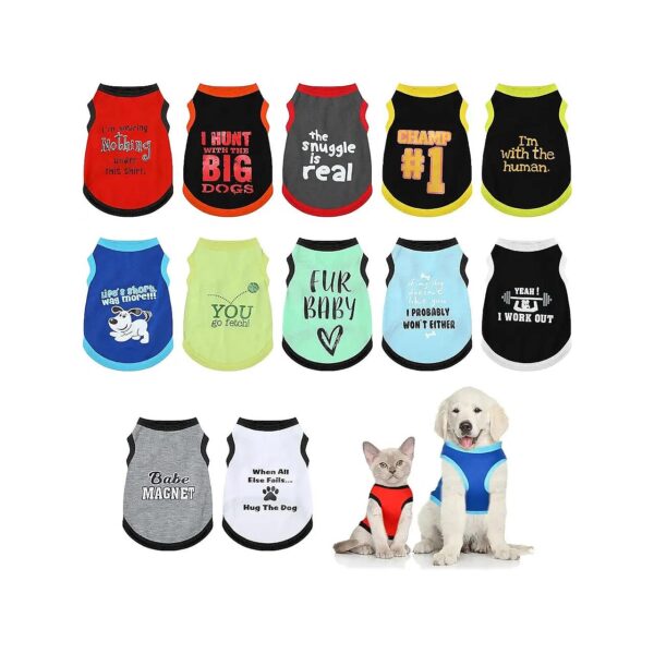 X-Small Size Pet Shirts for Dogs and Cats with Polyester Material