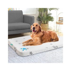 XL Dog Bed with Memory Foam and Removable Washable Cover for Any Home Decor