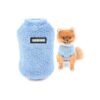 XL Fleece Sweater Turtleneck Pullover Soft Sweatshirt for Small Dogs and Cats Blue