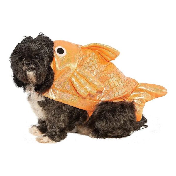 XL Gold Fish Dog Costume for Canines 30 Pounds and Up