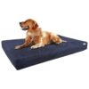 XL Memory Foam Dog Bed with Waterproof Case and Extra Pet Bed Cover