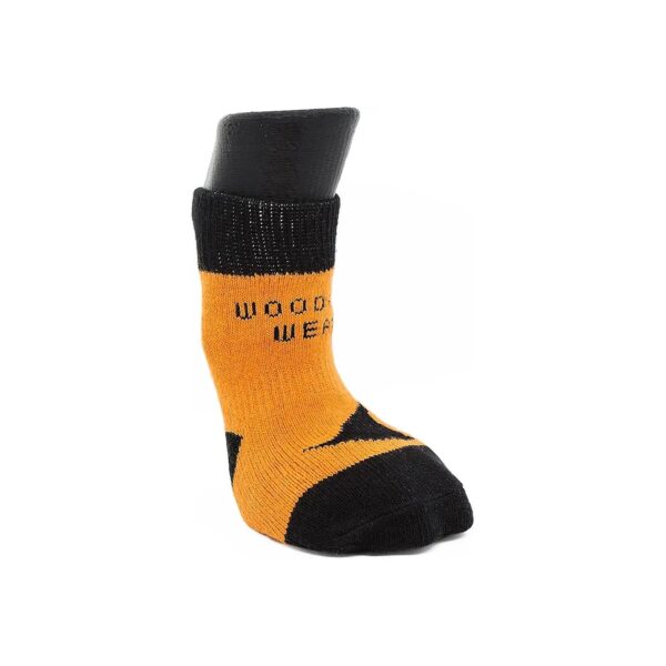 XL Orange Black Witch Hat Dog Socks for 95-130 Pounds with Paw Protection