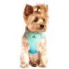 XS Reflective American River Pattern Aruba Blue Color Choke Free Mesh Step in Pet Harness