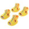 XS Size Yellow Rubber Sole Mesh Dog Sandals for Chihuahua and Yorkie Puppies