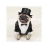 XS Small Dog Polyester Satin Tuxedo Costume for Holiday Gift