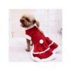 XXL Dog Christmas Dress with Red Skirt and Warm Hoodie for Winter for Cats and Small Dogs