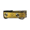 Yellow Bumblebee Design Nylon Dog Collar for Medium and Large Size Dogs