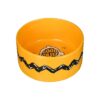 Yellow Ceramic Good Grief Charlie Brown Dog Bowl, 5 Cup Water and Food Capacity