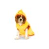 Yellow Duck Pet Hoodie Costume with Attached Head for Small Pets 3-4 Pounds