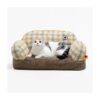 Yellow Fashion Retro Style Pet Sofa Bed for Small Medium Dogs Cats