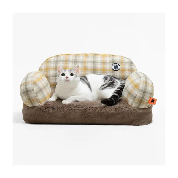 Yellow Fashion Retro Style Pet Sofa Bed for Small Medium Dogs Cats