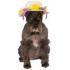 Yellow Flower Pet Hat for Large and Medium Breed Dogs