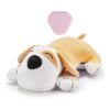 Yellow Puppy Heartbeat Toy for Separation Anxiety Relief and Comfort