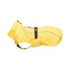 Yellow Raincoat for Dogs with Waterproof Zips and Belted Belly Strap