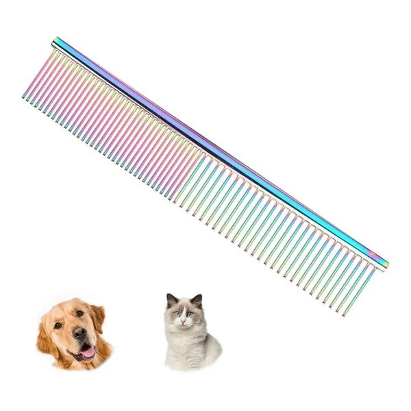 You-Need Dog Grooming Comb with Stainless Steel Teeth for Grooming and Shedding Hair