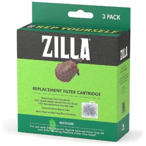 Zilla Replacement Filter Cartridges for Medium and Large Aquatic Turtle Kits