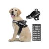 durable Nylon Dog Vest Harness with Reflective Strips for Low-Light Situations