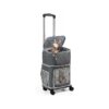 in-1 Convertible Pet Carrier for Small Medium Cats Dogs with Wheels and Backpack