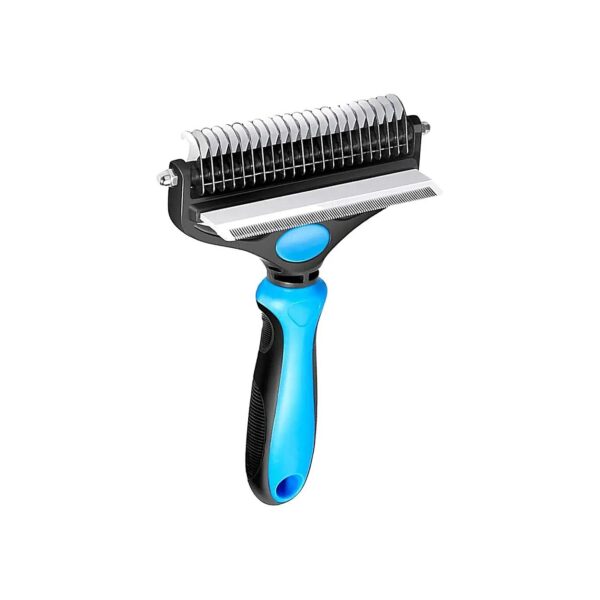 in-1 Dematting Comb for Cats and Dogs with Curved Teeth for Painless Brushing