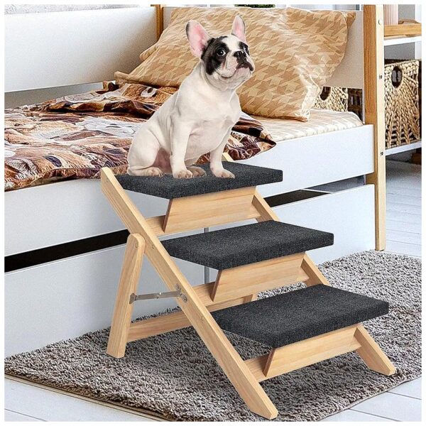 in-1 Dog Stairs and Ramp for Easy Access to Tall Beds, Sofas, and Cars