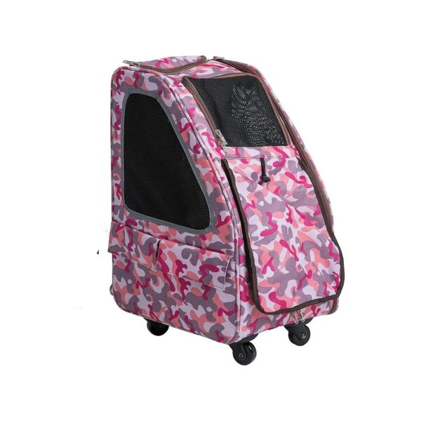 in-1 Pet Carrier for Small Pets with Car Seat, Backpack, and Luggage Attachment Features