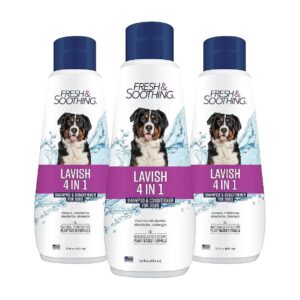 in-1 Shampoo Conditioner for Dogs Cats Fresh Coconut Aroma Cleans Detangles