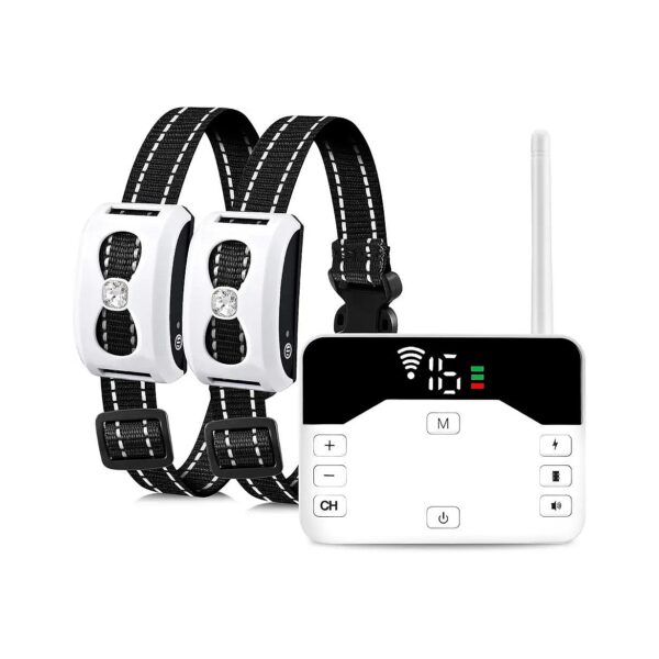 in-1 Wireless Dog Fence and Training System, Portable, Waterproof, Rechargeable