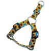 in Dog Harness with Sunflower Floral Collection Design and Steel