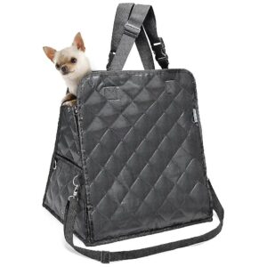 in-One Pet Travel Bag for Small Dogs, Booster Seat and Carrier Combo