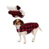 in-One Small Dog Coat with Reversible Sherpa and Fleece Sides