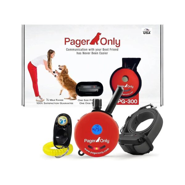 in-One Training System with E-Collar and Clicker for Training Large Dogs with Vibration