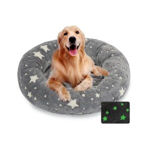 in-the-Dark Pet Donut Bed for Dogs and Cats