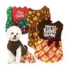 minute Christmas and Halloween Dog Costume Gift Set for Small Breeds and Cats