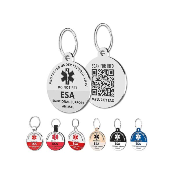 of-the-Art Stainless Steel Pet ID Tag with Emergency Contact and Location Alerts