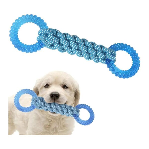 of-war Blue Rings Comfpet Dog Chew Toy for Small Medium Large Dogs