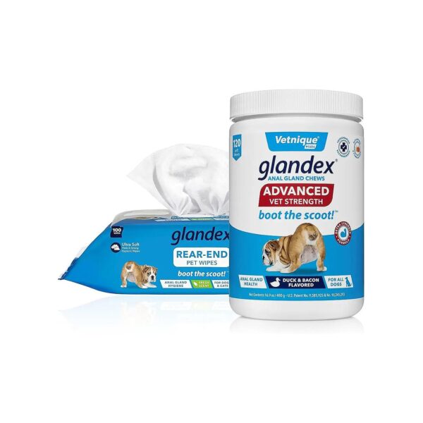 premium Hygiene Wipes and Fiber Supplements for Cats and Dogs with Anal Gland Issues