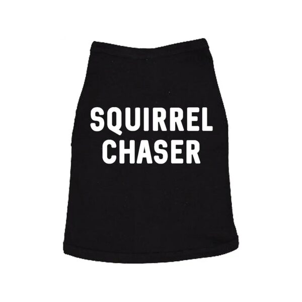 quality Squirrel Chaser Dog Shirt in Black Medium for Small Breed Daschunds and Corgis