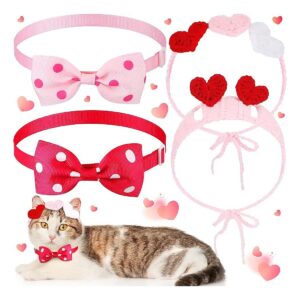 s Day Cat and Dog Headbands and Bow Ties - Soft, Comfy, and Adjustable