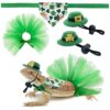 s Day Costume with Felt Irish Hat and Tulle Tutu Skirt