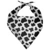 s Day Cow Print Reversible Triangle Dog Scarf for Small Medium Large Pets