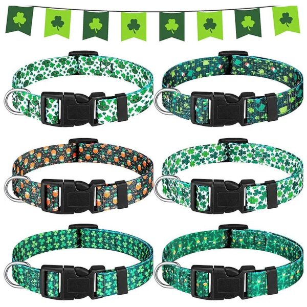 s Day Dog Collars Adjustable Holiday Gift for Small Medium Large Dogs Pet Accessories