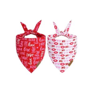 s Day Pet Bandanas for Large Medium Size Dogs with Soft Fabric