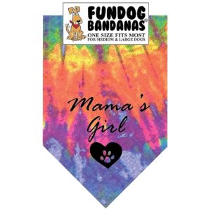 s Girl Dog Tie Dye Bandanas for Medium to Large Canines