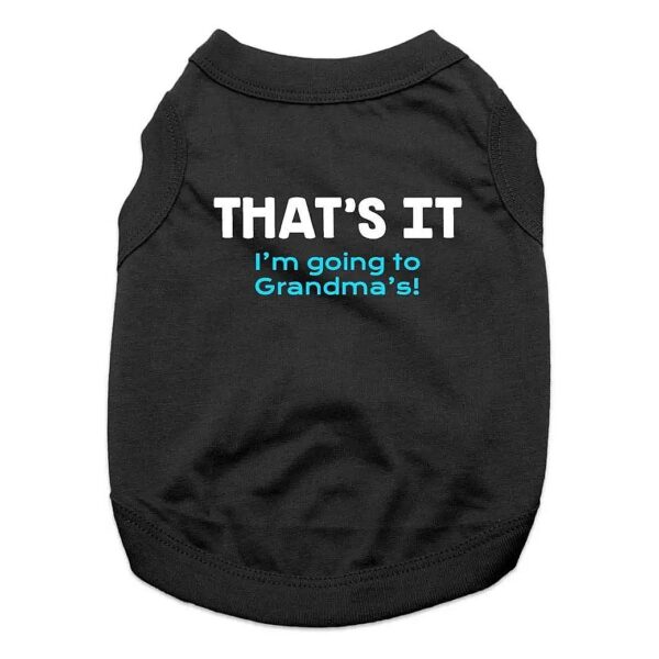 s It I'm Going to Grandma's Dog Shirt in Black 2X-Large