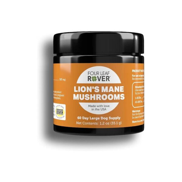 s Mane Mushroom Extract for Dogs Supports Cognitive Health and Neurological Function