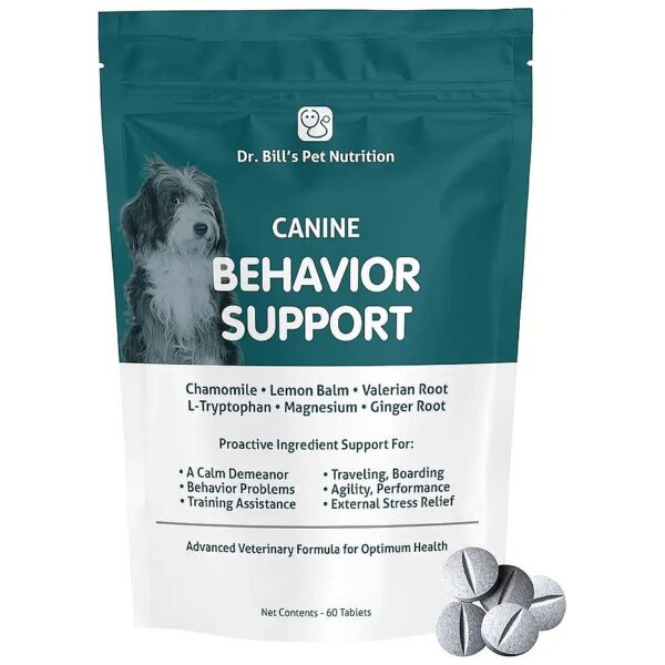 s Proven Canine Behavioral Support Supplement with Taurine, Valerian, and Magnesium