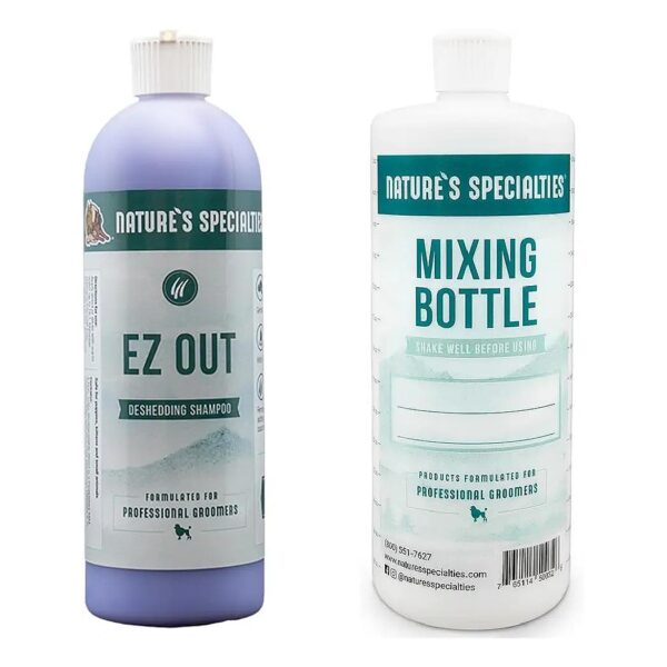 s Specialties Mixing Bottle and Deshedding Shampoo Conditioner Bundle