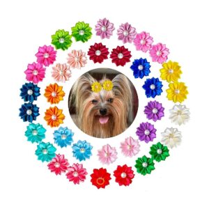 s Style with 80pcs Mix Small Dog Hair Grooming Bows for Puppies and Yorkies